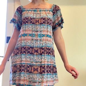 Colorful patterned dress